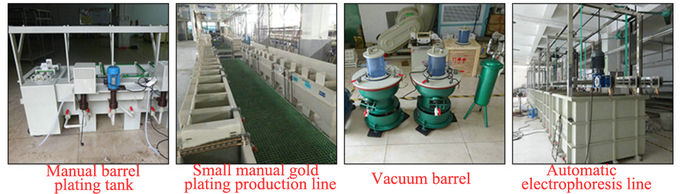 Equipamento fabril de galvanização do chapeamento de metal precioso do manual para os produtos eletrônicos 6 da elevada precisão