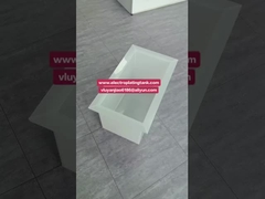 Tanque de armazenamento de produtos químicos/tanque de galvanização de polipropileno branco PP soldado