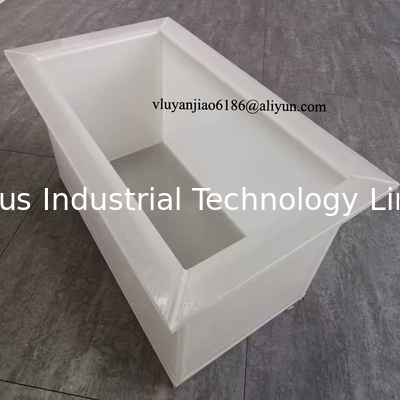 Custom White PP Welded Electroplating Tank for Corrosive Liquids
