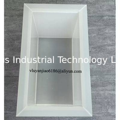 Custom White PP Welded Electroplating Tank for Corrosive Liquids