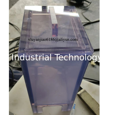 100 mm X 140 mm X 195 mm Pequenos tanques de PVC transparentes com tampa para laboratório
