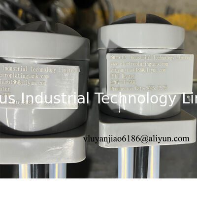 220V 5kw aquecedor de imersão de PTFE em forma de espiral vertical para linha de galvanização